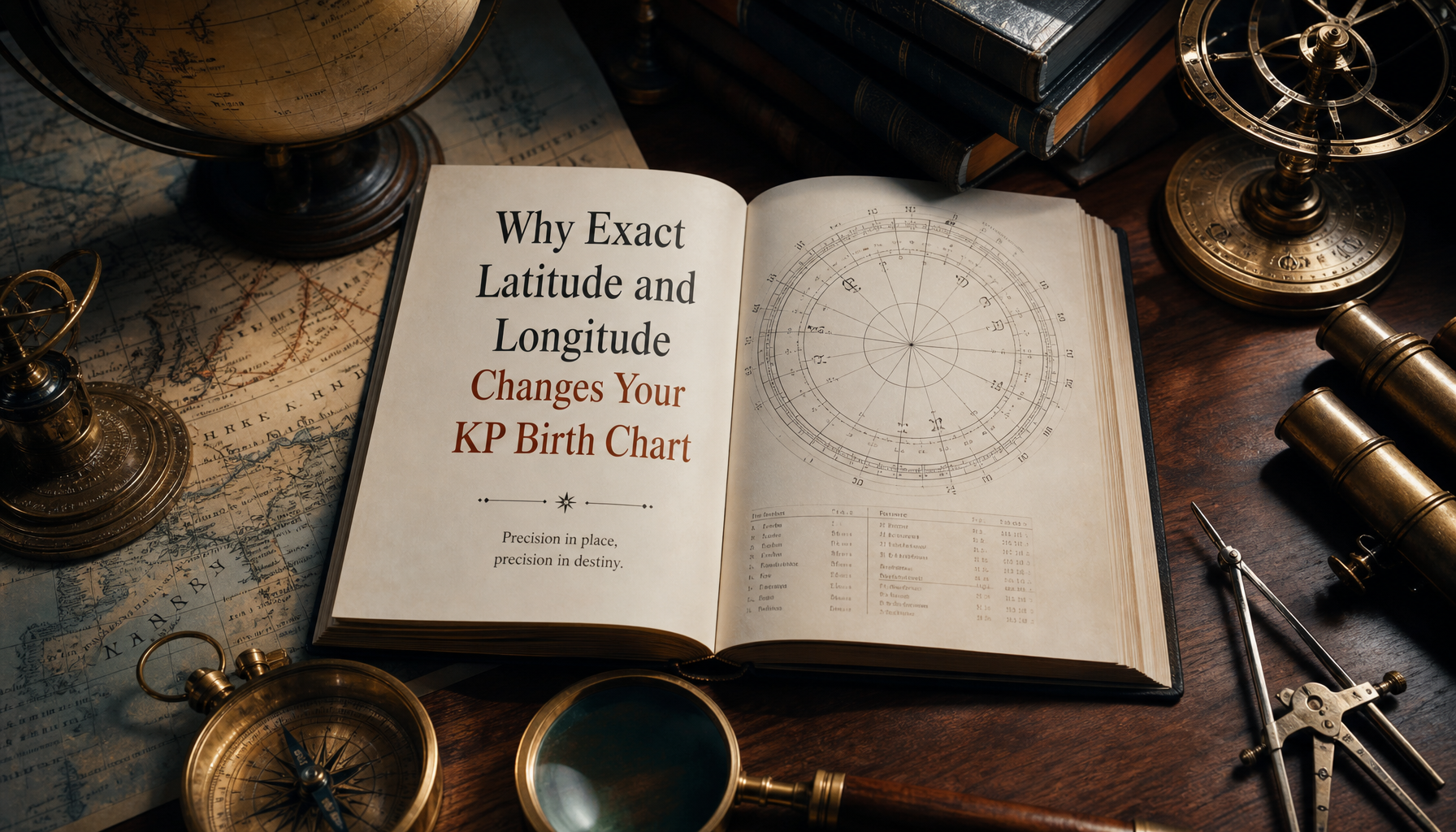 Why Exact Latitude and Longitude Changes Your KP Birth Chart