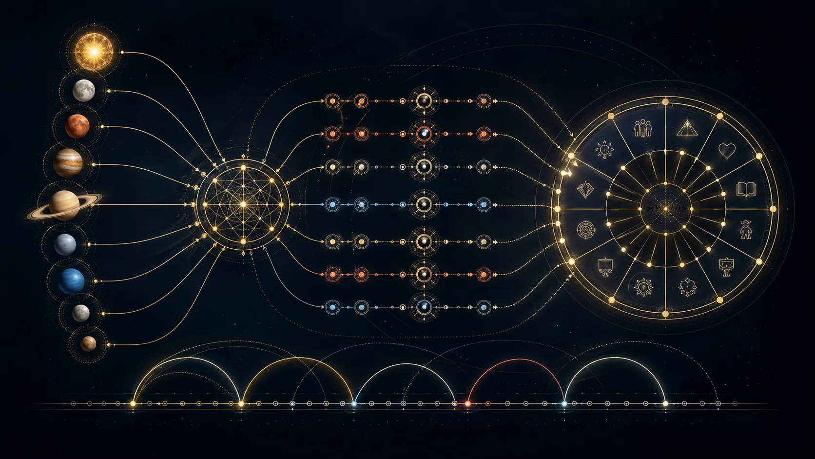 KP astrology prediction logic visual